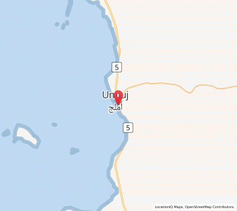 Map of Umluj, Tabuk Region