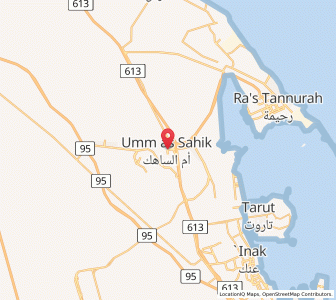 Map of Umm as Sāhik, Eastern Province