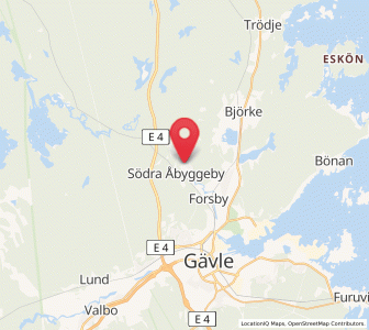 Map of Åbyggeby, Gävleborg