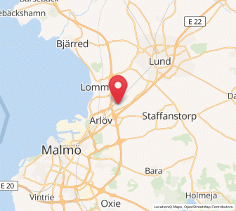 Map of Åkarp, Skåne