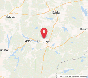 Map of Almunge, Uppsala