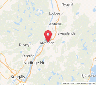 Map of Älvängen, Västra Götaland