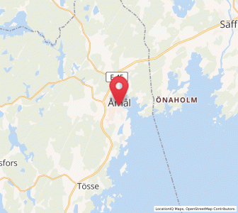 Map of Åmål, Västra Götaland