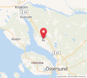 Map of Ås, Jämtland