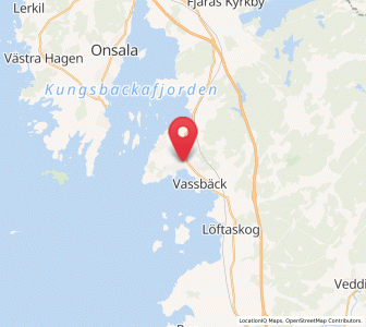 Map of Åsa, Halland