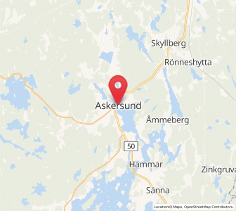 Map of Askersund, Örebro
