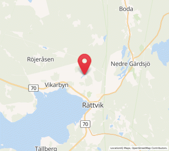 Map of Backa, Dalarna