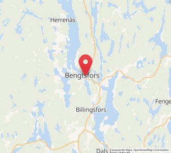 Map of Bengtsfors, Västra Götaland