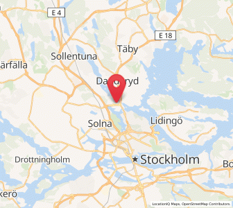 Map of Bergshamra, Stockholm