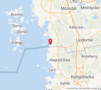 Map of Billdal, Västra Götaland