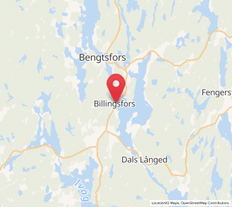 Map of Billingsfors, Västra Götaland