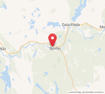 Map of Björbo, Dalarna