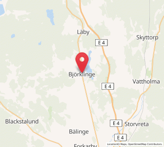 Map of Björklinge, Uppsala