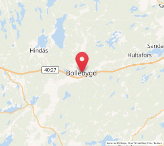 Map of Bollebygd, Västra Götaland