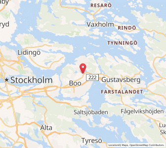 Map of Boo, Stockholm