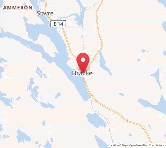 Map of Bräcke, Jämtland
