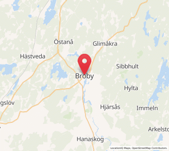Map of Broby, Skåne