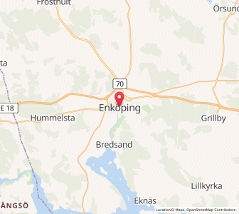Map of Enköping, Uppsala