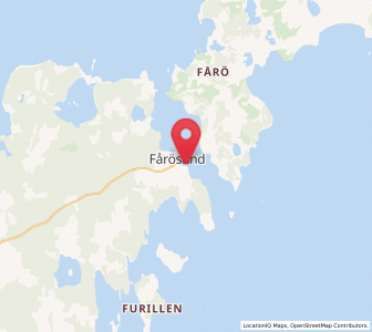Map of Fårösund, Gotland