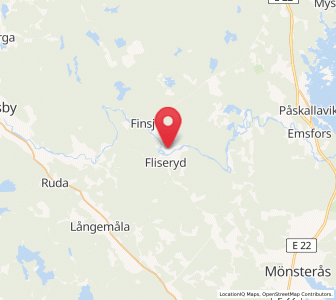 Map of Fliseryd, Kalmar