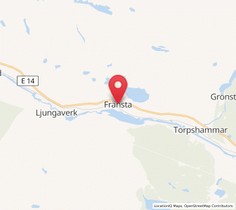 Map of Fränsta, Västernorrland