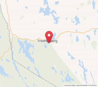 Map of Fredriksberg, Dalarna