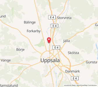 Map of Gamla Uppsala, Uppsala
