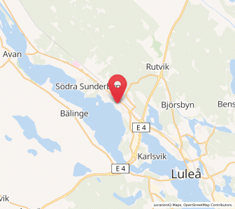 Map of Gammelstad, Norrbotten