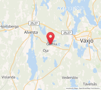 Map of Gemla, Kronoberg