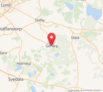 Map of Genarp, Skåne