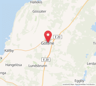 Map of Götene, Västra Götaland