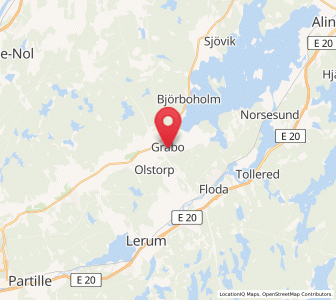 Map of Gråbo, Västra Götaland