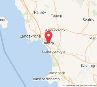 Map of Häljarp, Skåne