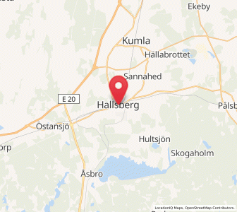 Map of Hallsberg, Örebro
