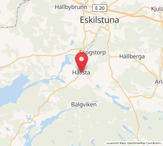 Map of Hållsta, Södermanland