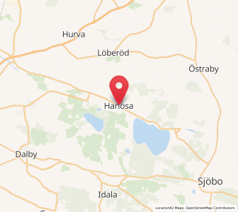 Map of Harlösa, Skåne