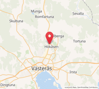 Map of Hökåsen, Västmanland