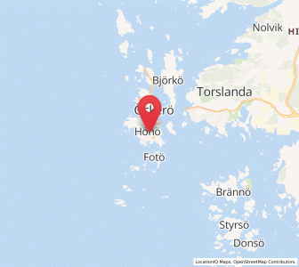 Map of Hönö, Västra Götaland