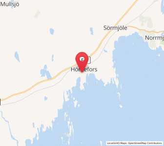 Map of Hörnefors, Västerbotten