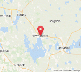 Map of Hovmantorp, Kronoberg
