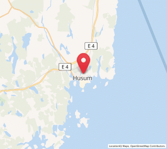 Map of Husum, Västernorrland