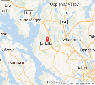 Map of Jakobsberg, Stockholm