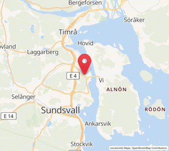 Map of Johannedal, Västernorrland