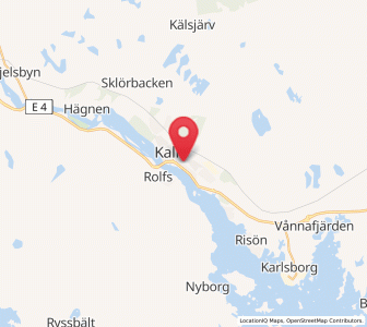 Map of Kalix, Norrbotten