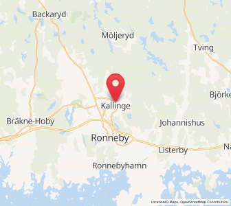 Map of Kallinge, Blekinge