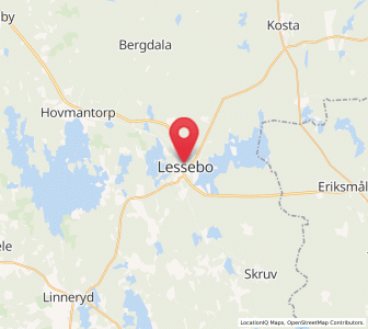 Map of Lessebo, Kronoberg