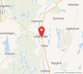 Map of Lilla Edet, Västra Götaland