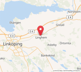 Map of Linghem, Östergötland