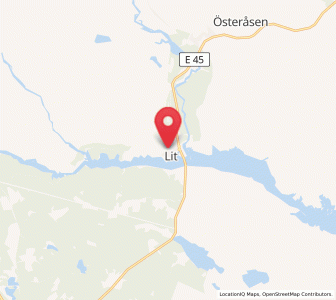 Map of Lit, Jämtland