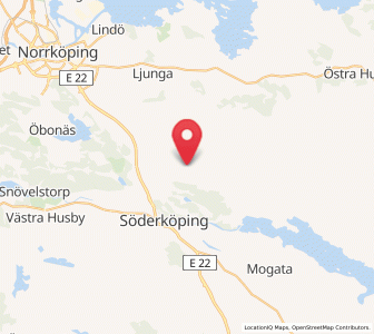 Map of Ljunga, Östergötland